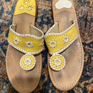 Jack Rogers 10 Yellow Flat Sandal